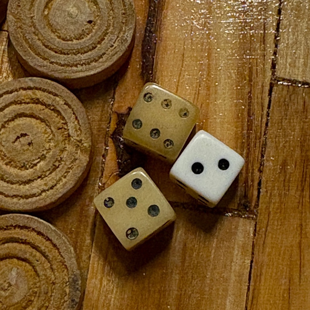 Vintage Backgammon Game Chess Board Hand Crafted Olive Wood in Israel Holy Land - Picture 11 of 11